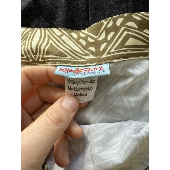 Rip Skirt Hawaii Paia Maui Wrap M Medium Hook & Loop Brown Tan - Picture 5 of 6